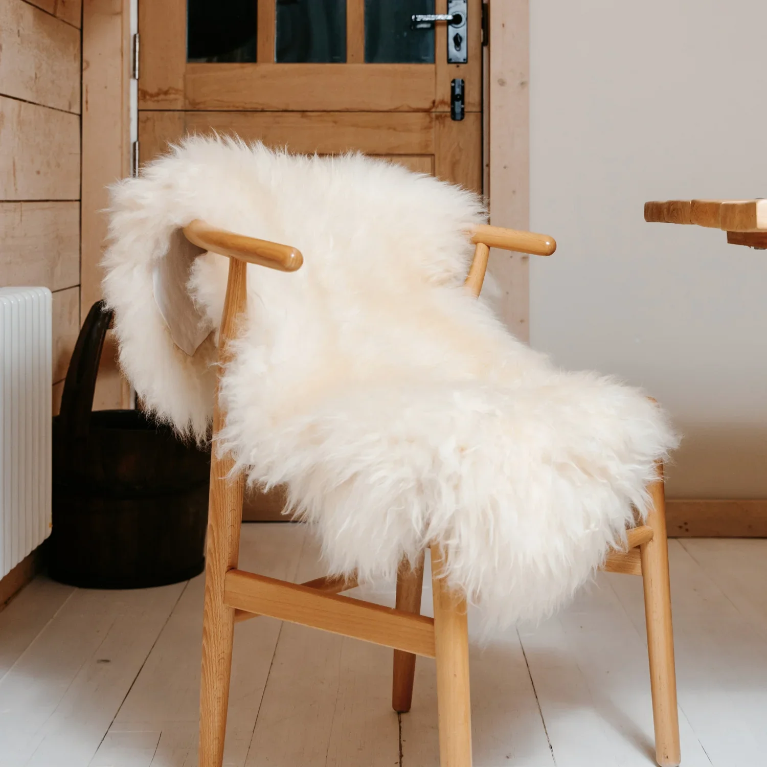 British Sheepskin Rug - Grey, Cream & Brown
