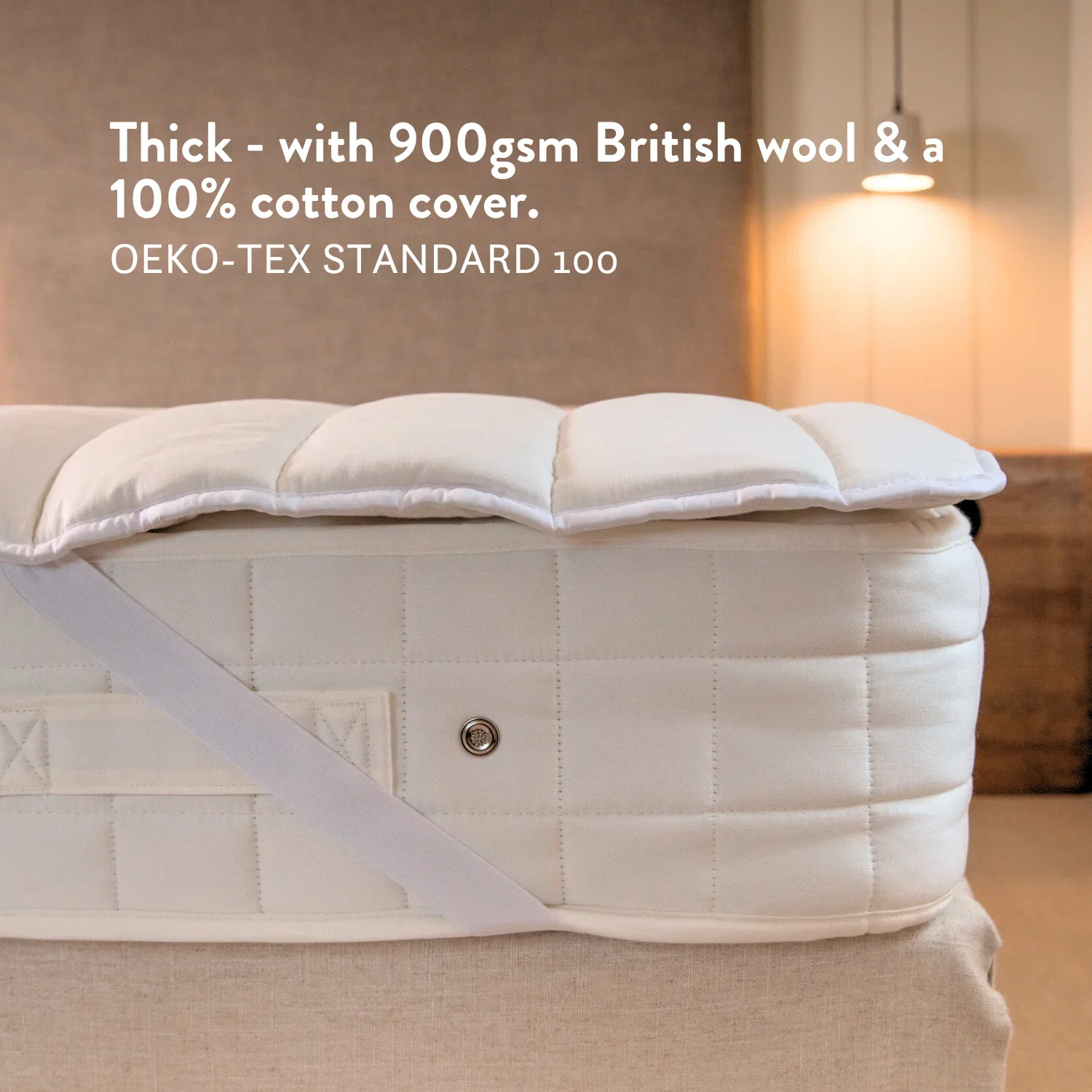 Natural 100% British Wool Mattress Topper - Image 6