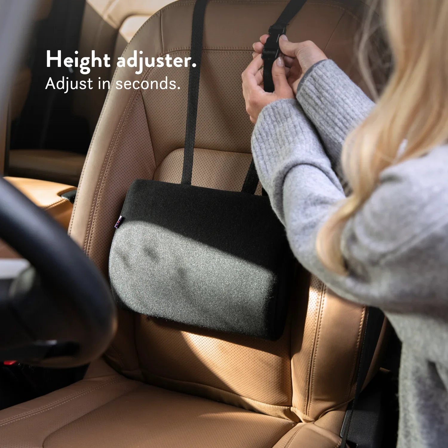 Duo Car Back Support Cushion - Memory Foam - Image 4