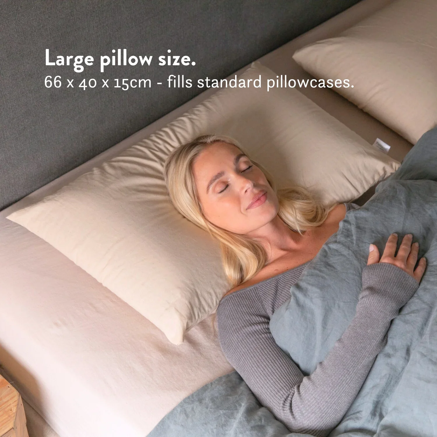 Graphite Latex Pillow - Natural, Cooling & Supportive - Image 6
