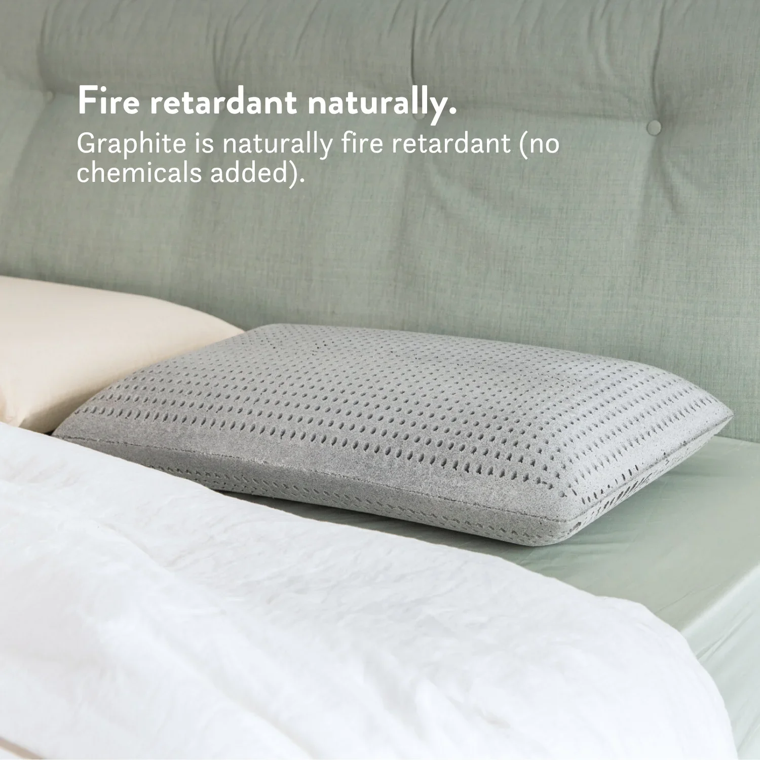 Graphite Latex Pillow - Natural, Cooling & Supportive - Image 9