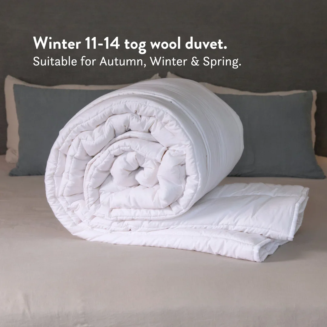 Graphite Latex Pillow & Wool Duvet Set - Bundle - Image 3