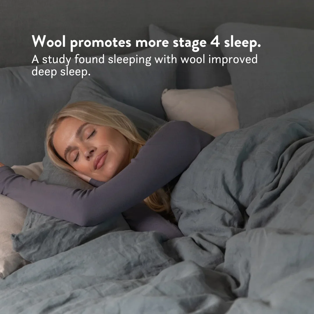 Graphite Latex Pillow & Wool Duvet Set - Bundle - Image 6
