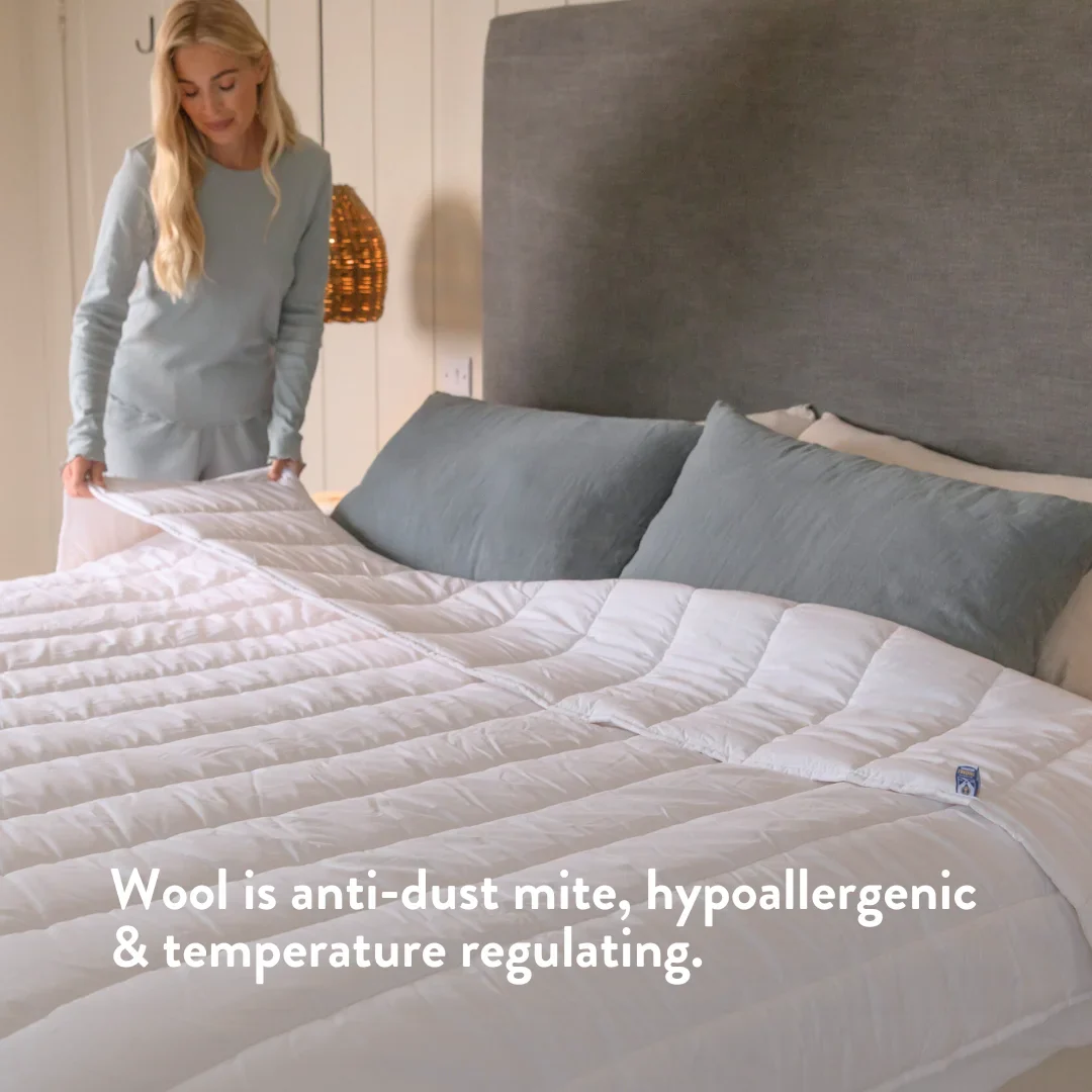 Summer British Wool Duvet & 100% Cotton (4-7 Tog) - Image 3