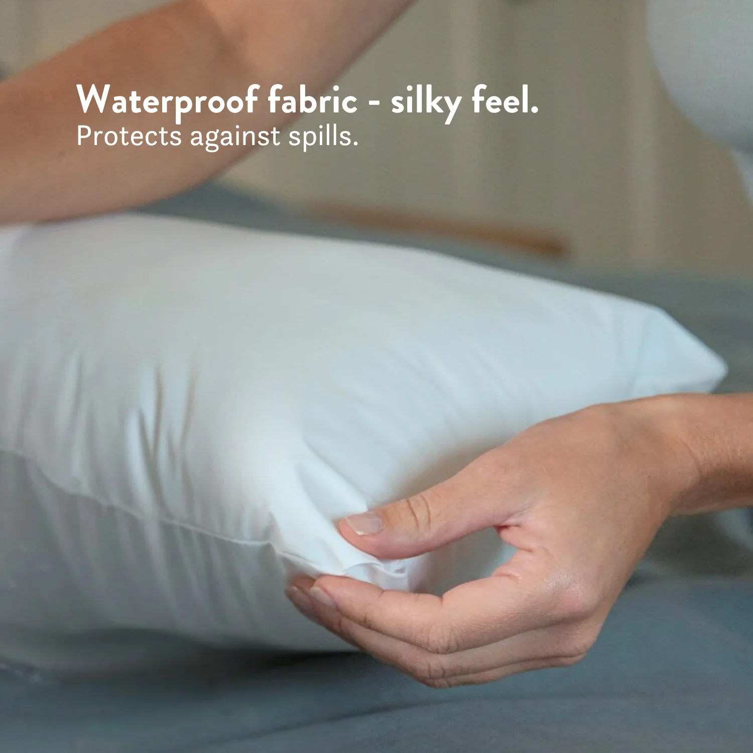 Waterproof V Pillow Cover Zipped - Image 2